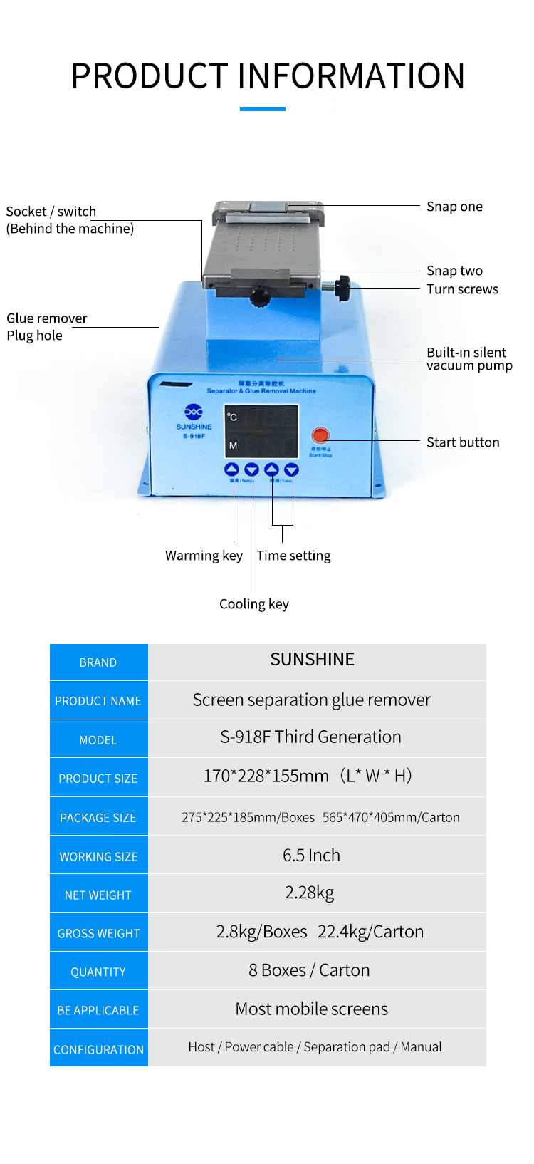 Sunshine-S-918F-LCD-Separator-For-Edge-Screen-Inframe-Separating-Oca-Cleaning-Remover-Machine-360-De-1749582-11