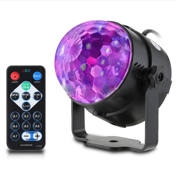 3W-RemoteVoice-Control-Stage-Light--3-UV-LED-Magic-Ball-for-Halloween-Christmas-1226888-1