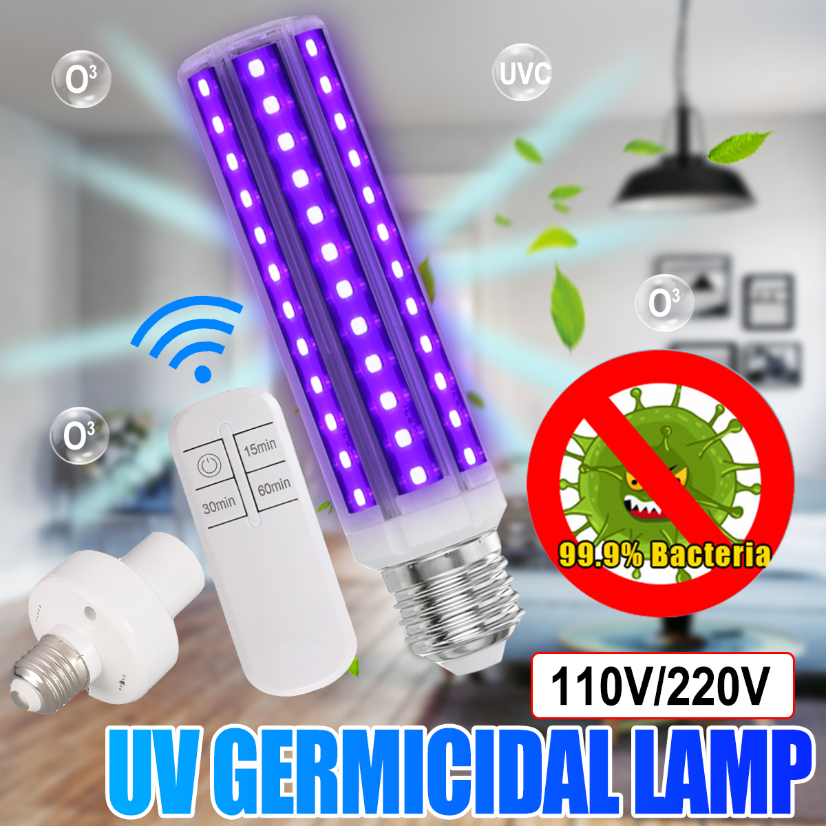 Disinfection-UV-Lamp-30W-E27-LED-Bulb-Ultraviolet-Bacteria-Cleaner-Corn-Light-with-110V220V-Remote-C-1664598-1
