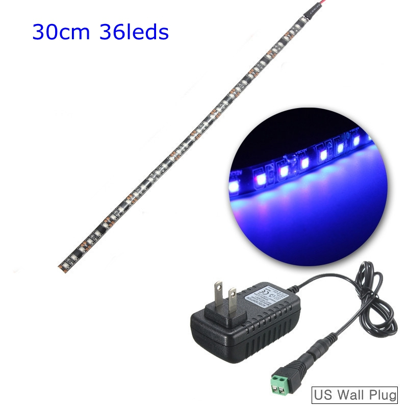 UV-Ultraviolet-Purple-3528-LED-Flexible-Strip-Black-Light-with-US-Plug-12V-Waterproof-1083764-7