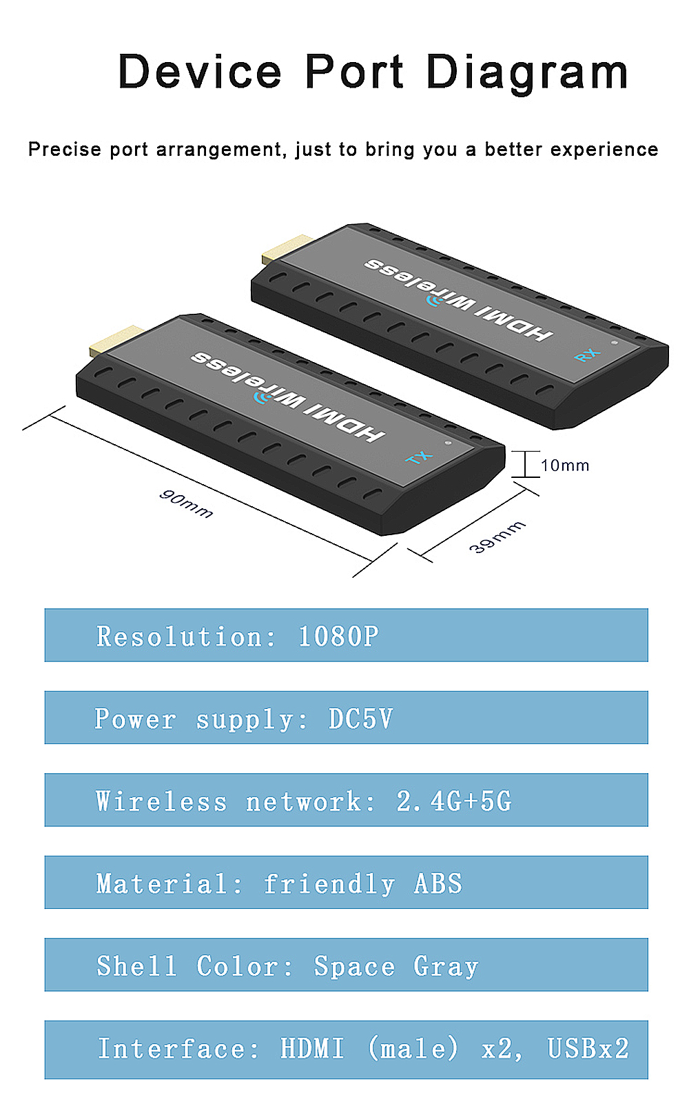 50M-Wireless-HDMI-Extender-1080P-Transmitter-Receiver-Splitter-Extender-1x2-Dual-Display-Adapter-Don-1972123-9