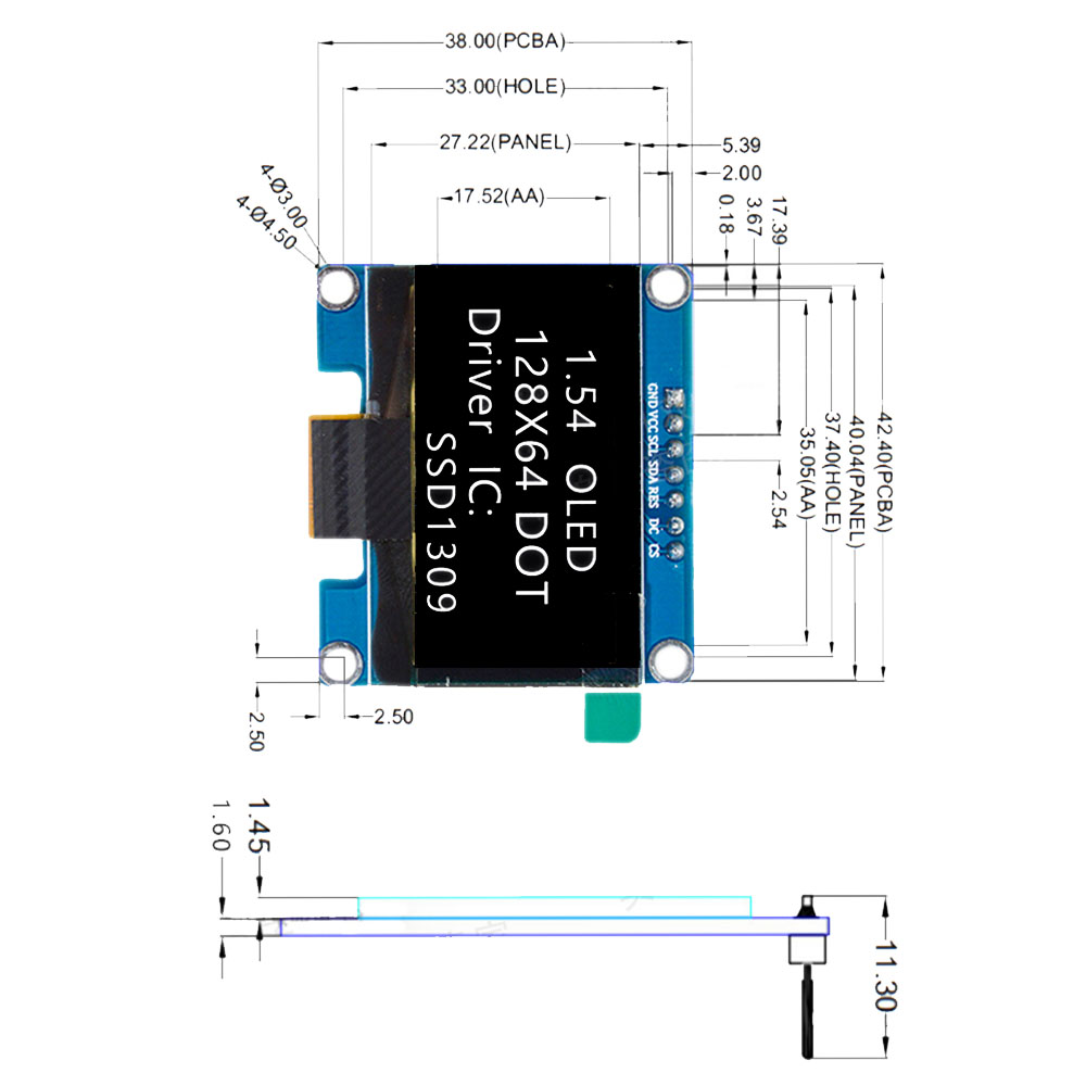 154-inch-OLED-Display-LCD-Screen-Module-Resolution-12864-SPIIIC-Interface-SSD1309-Driver-1963995-1