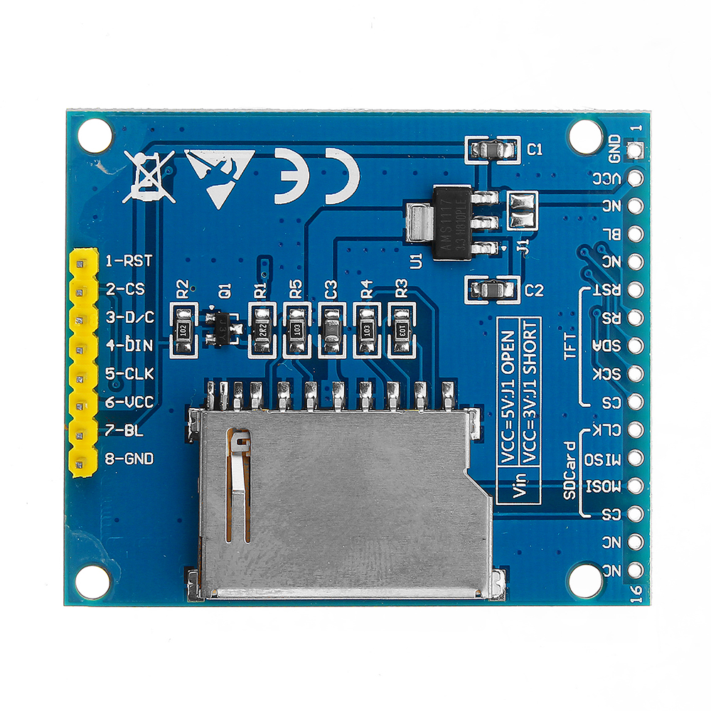 18-Inch-128X160-ILI9163ST7735-TFT-LCD-Module-With-PCB-Baseboard-SPI-Serial-Port-1408569-2