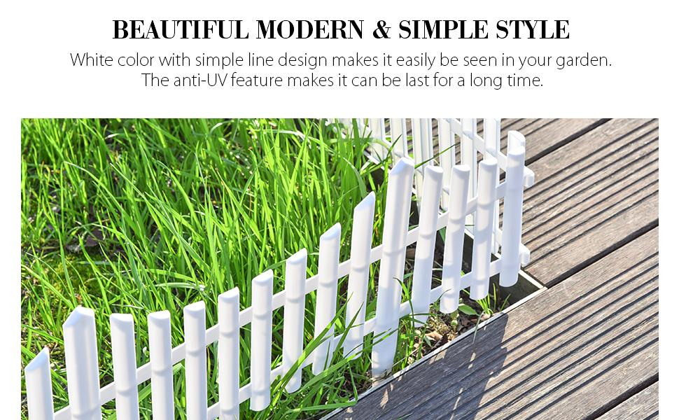 1224PCS-Outdoor-PVC-Plastic-White-Fence-Garden-Flowerpot-Parterre-Pet-Fence-Decoration-Dog-Kennel-Ca-1741797-2