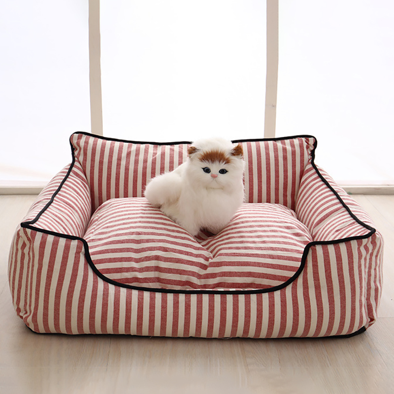 2-Colors-Stripe-Pattern-Pet-Sofa-Bed-Mat-Dog-Cat-Sofa-Kennel-Pet-Bed-1388401-2