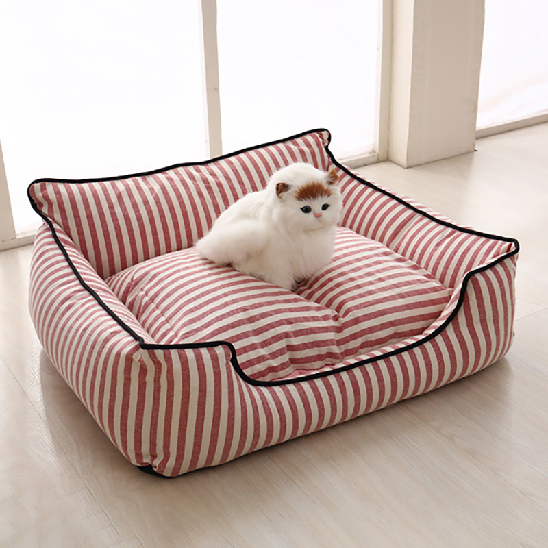 2-Colors-Stripe-Pattern-Pet-Sofa-Bed-Mat-Dog-Cat-Sofa-Kennel-Pet-Bed-1388401-3