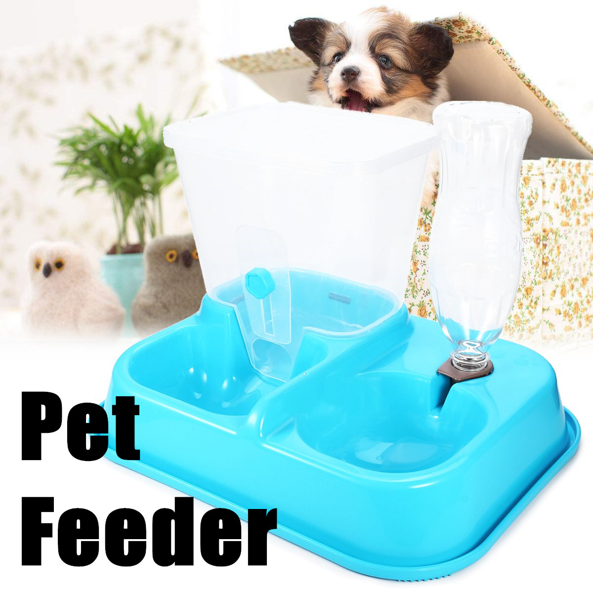 2-in-1-Automatic-Pet-Food-Drink-Dispenser-Dog-Cat-Feeder-Water-Station-Bowl-Dish-Beverage-Dispenser-1295440-2