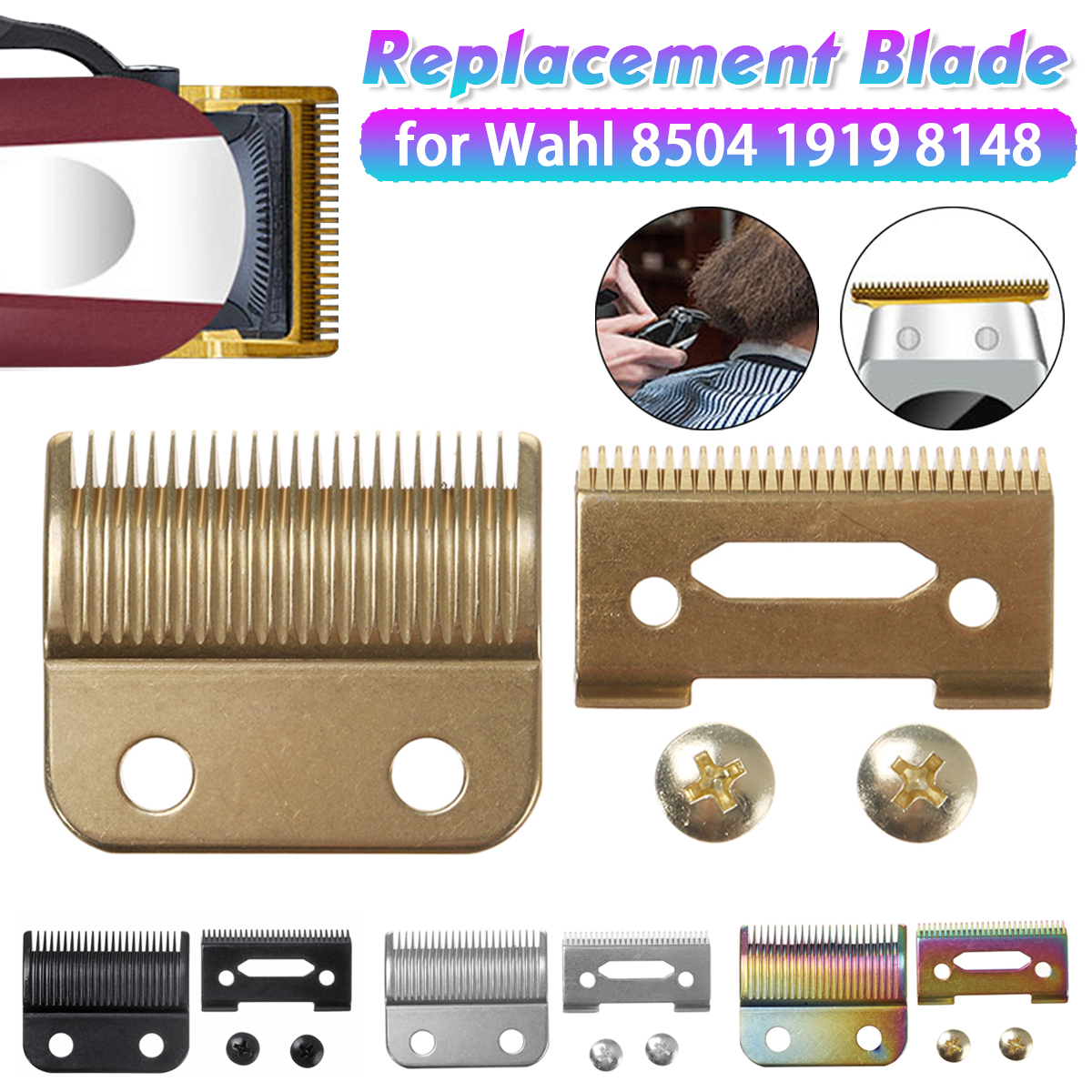 2-in-1-Hair-Cutter-Head-Metal-Bottom-Clipper-Replace-Blade-For-Wahl-Electric-Shear-1925992-2