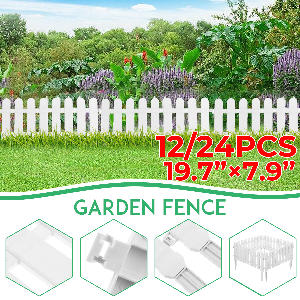 20--40-FT-Plastic-Garden-Border-Fencing-Fence-Pannels-Outdoor-Landscape-Decor-Edging-Yard-12-24-PCS-1959719-7