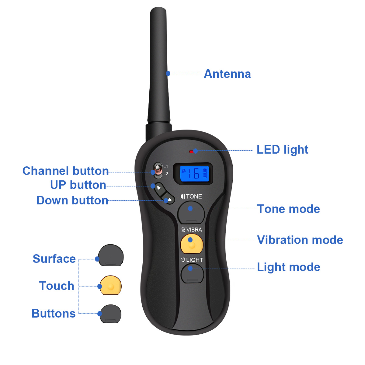 2x-Focuspet-LCD-Electric-Remote-Dog-Shock-Bark-Collar-Trainer-Training-IPX7-1305108-15