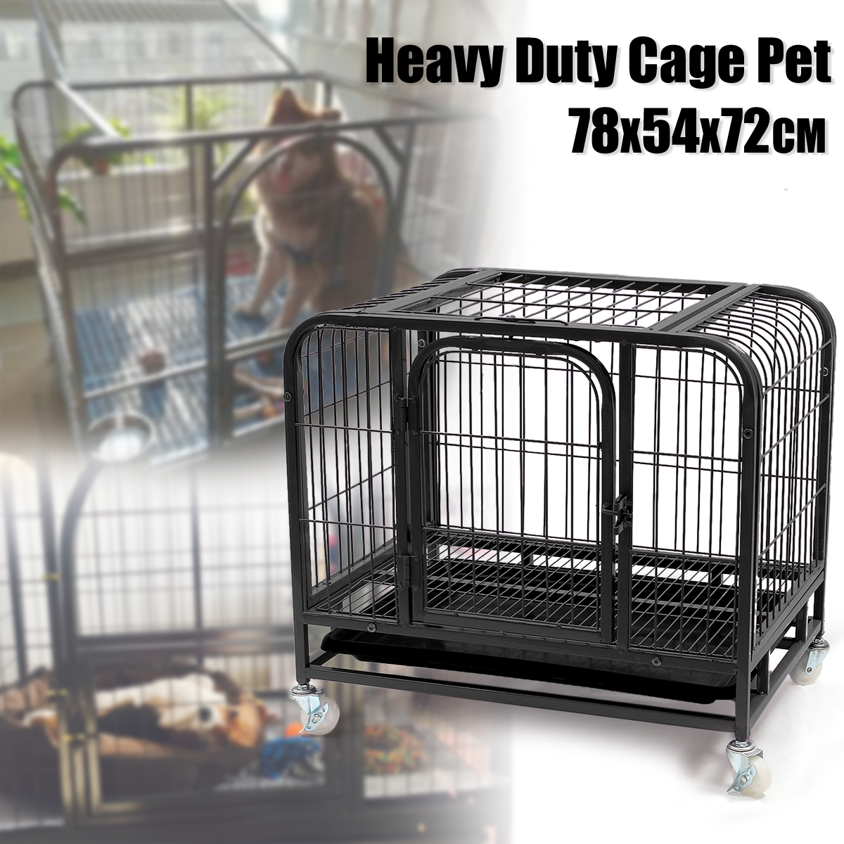 31-Dog-Crate-Cage-2-Doors-Cat-Pet-Poodle-Heavy-Duty-Cage-Puppy-Kennel-House--Tray-with-Four-Wheels-1961041-1