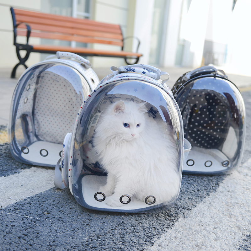 Breathable-Transparent-Pet-Travel-Backpack-Dog-Cat-Outdoor-Carrier-Bag-For-Pet-Supplies-1454462-1