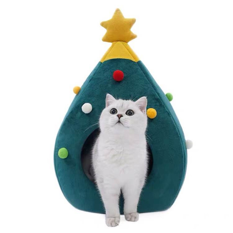 Christmas-Tree-Cat-Litter-Kennel-Winter-Warm-Pet-Nest-Winter-Cat-House-Pet-Supplies-Pet-Bed-1590167-6
