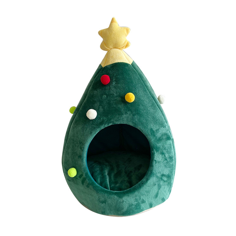 Christmas-Tree-Cat-Litter-Kennel-Winter-Warm-Pet-Nest-Winter-Cat-House-Pet-Supplies-Pet-Bed-1590167-7