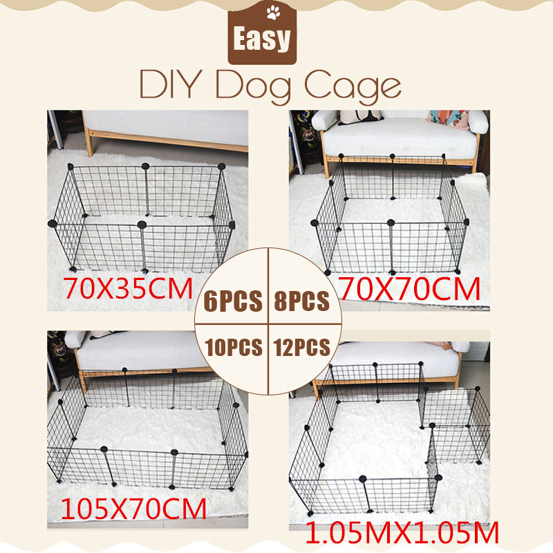 DIY-Pet-Cats-Dogs-Indoor-Fence-Cage-Combination-Assembly-Steel-Wire-Mesh-for-Household-Pet-Net-1632707-8