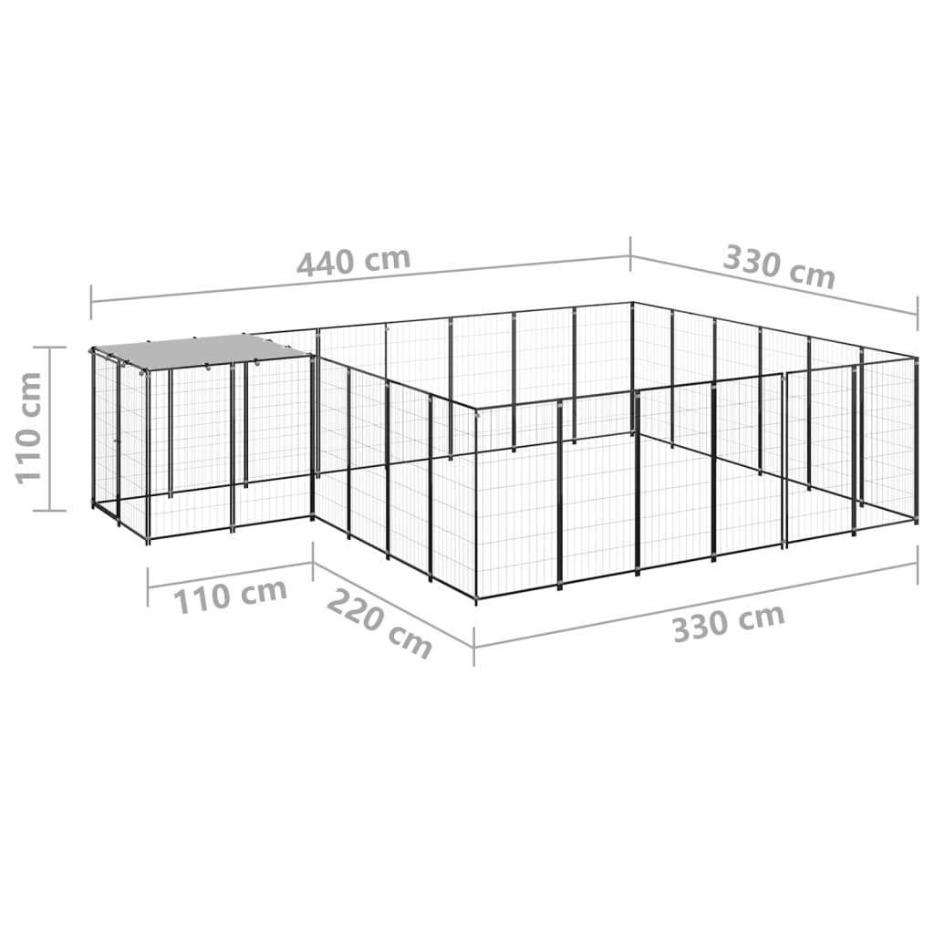 Dog-Kennel-Black-1302-ftsup2-Steel-1972426-2