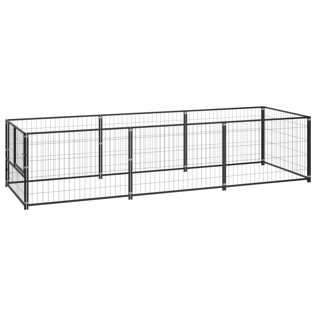 Dog-Kennel-Black-323-ftsup2-Steel-1972523-3