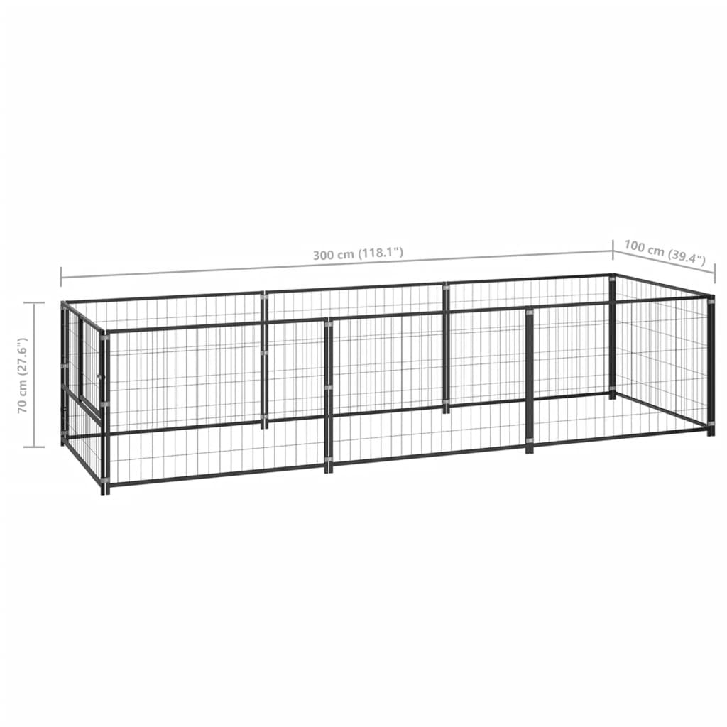 Dog-Kennel-Black-323-ftsup2-Steel-1972523-5