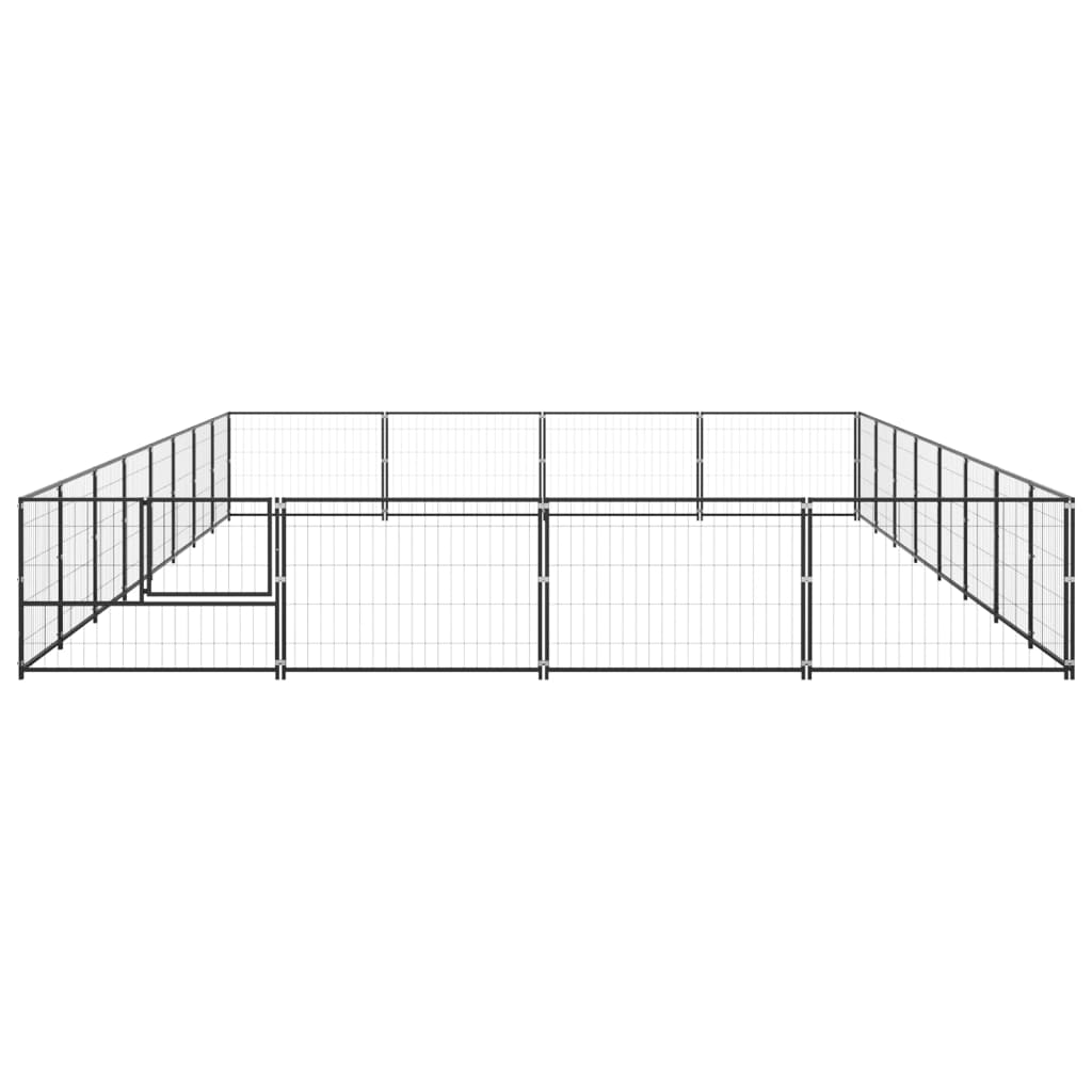 Dog-Kennel-Black-3444-ftsup2-Steel-1972478-1