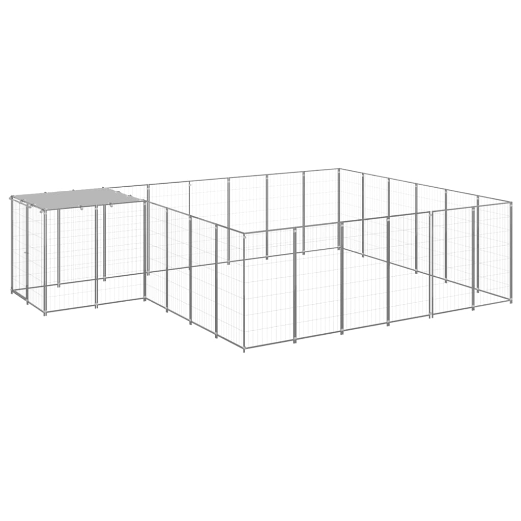 Dog-Kennel-Silver-1302-ftsup2-Steel-1972420-5