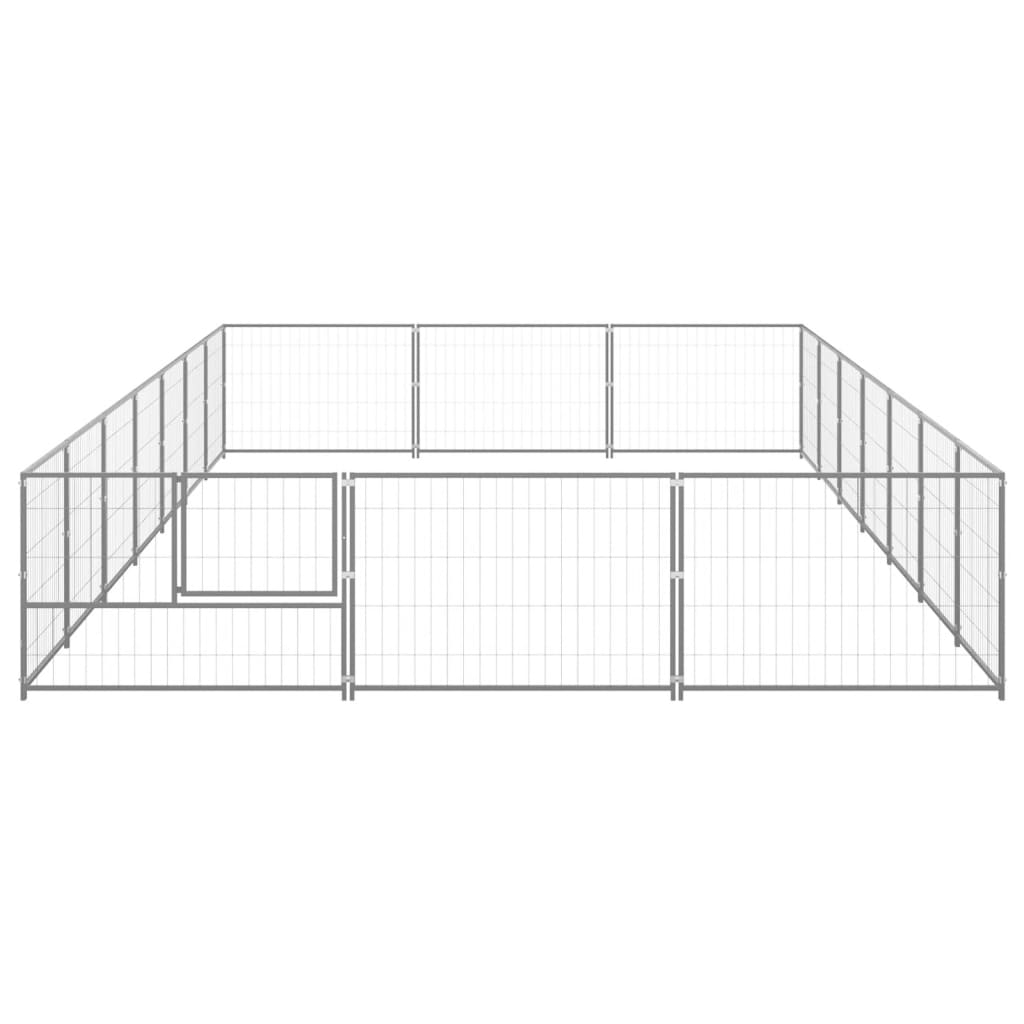 Dog-Kennel-Silver-2660-ftsup2-Steel-1972486-4