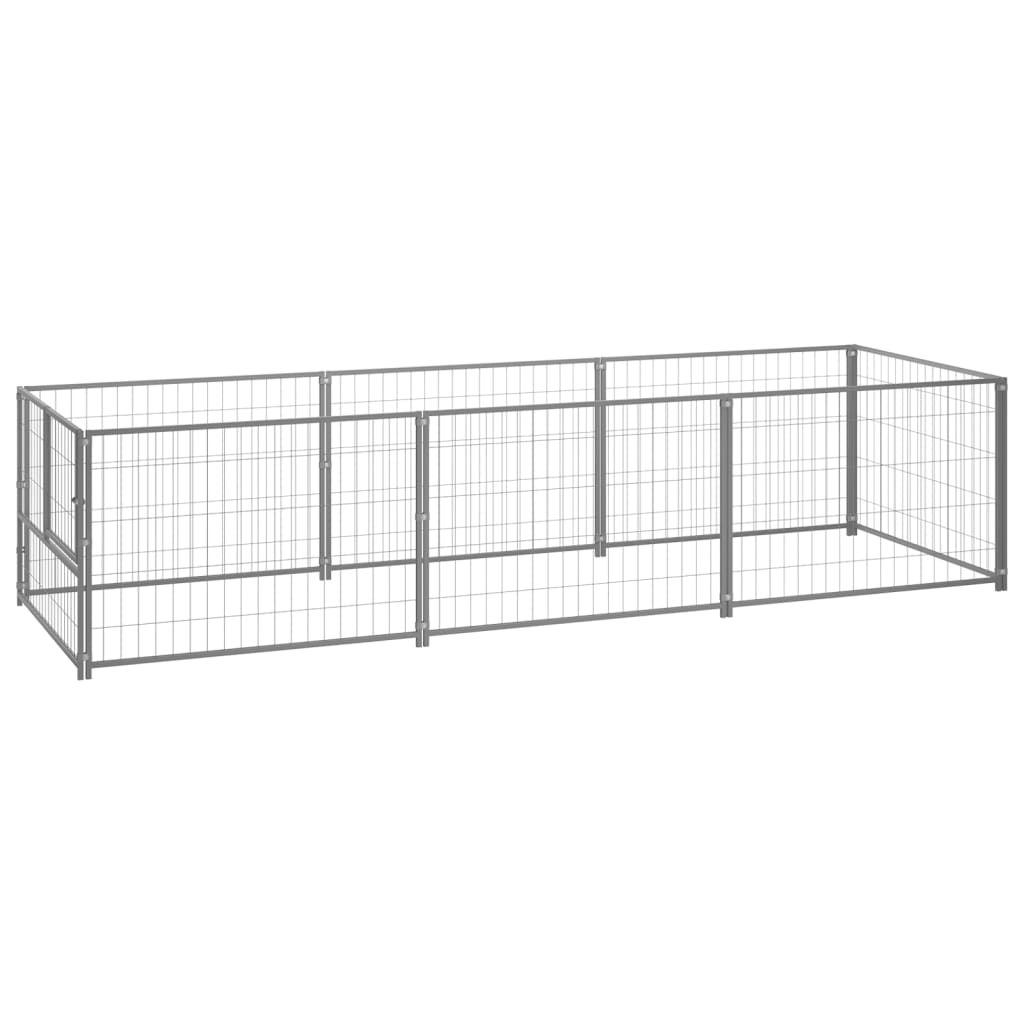 Dog-Kennel-Silver-323-ftsup2-Steel-1971287-3