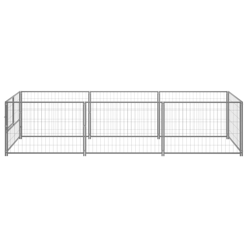 Dog-Kennel-Silver-323-ftsup2-Steel-1971287-4