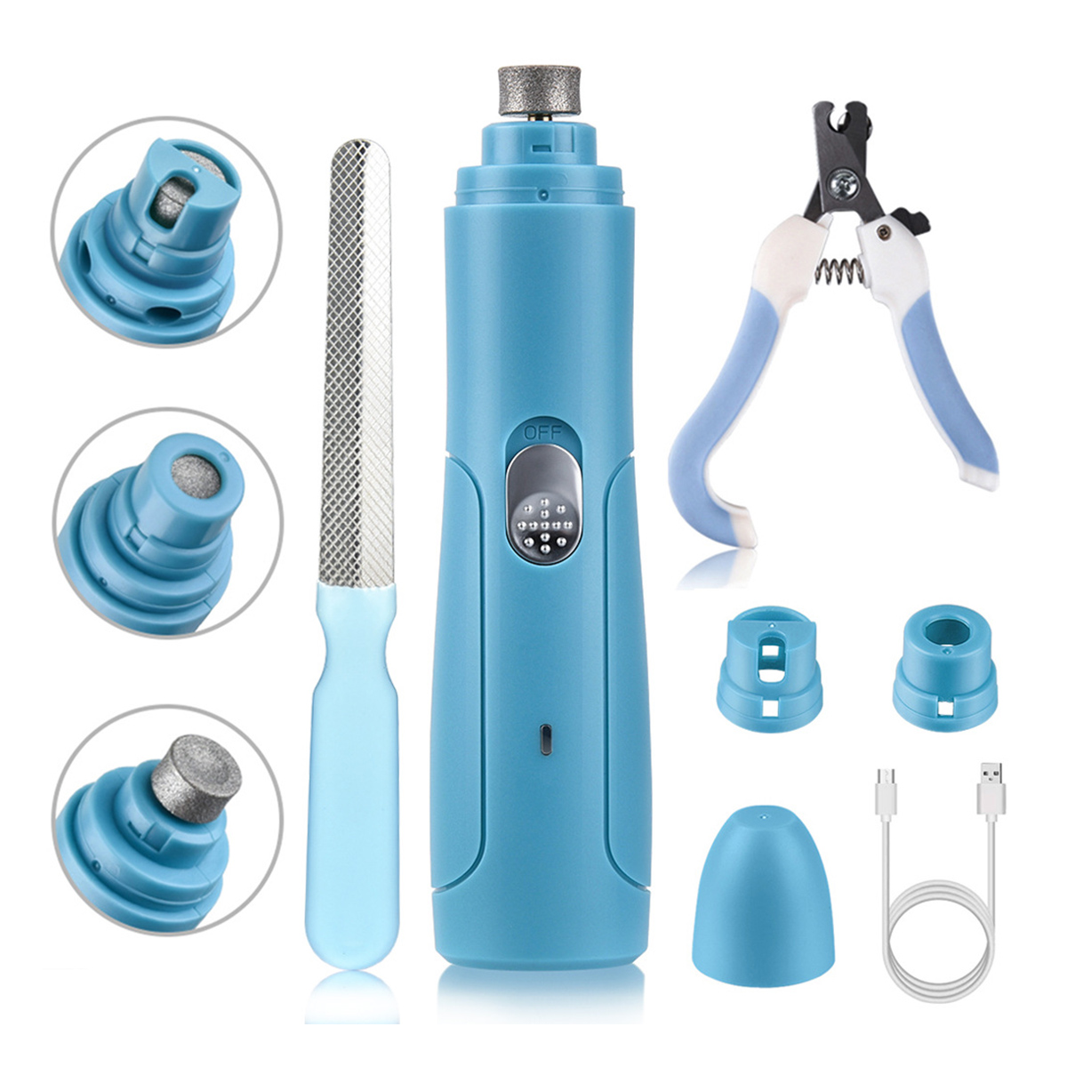 Dog-Nail-Grinder-3-Ports-Rechargeable-Low-Vibrations-Pet-Nail-Trimmer-1937723-12