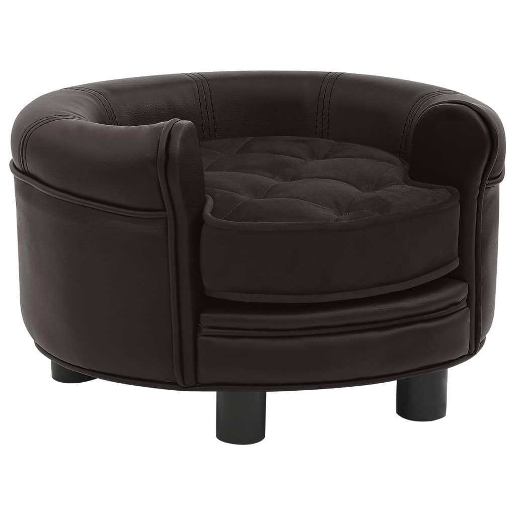 Dog-Sofa-Brown-189quotx189quotx126quot-Plush-and-Faux-Leather-1967245-9
