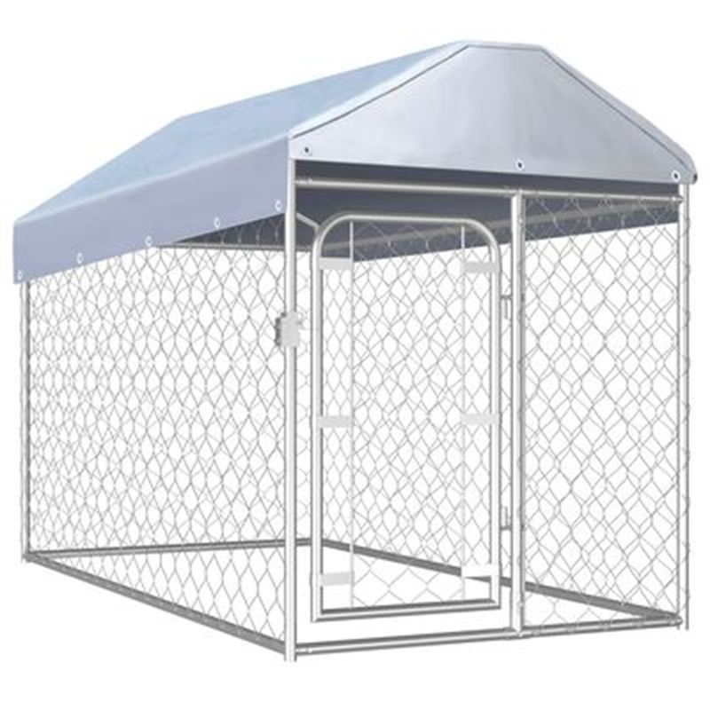 EU-Direct-vidaXL-144492-Outdoor-Kennel-with-Roof-200x100x125cm-Pet-Supplies-Dog-House-Pet-Home-Cat-B-1947504-1