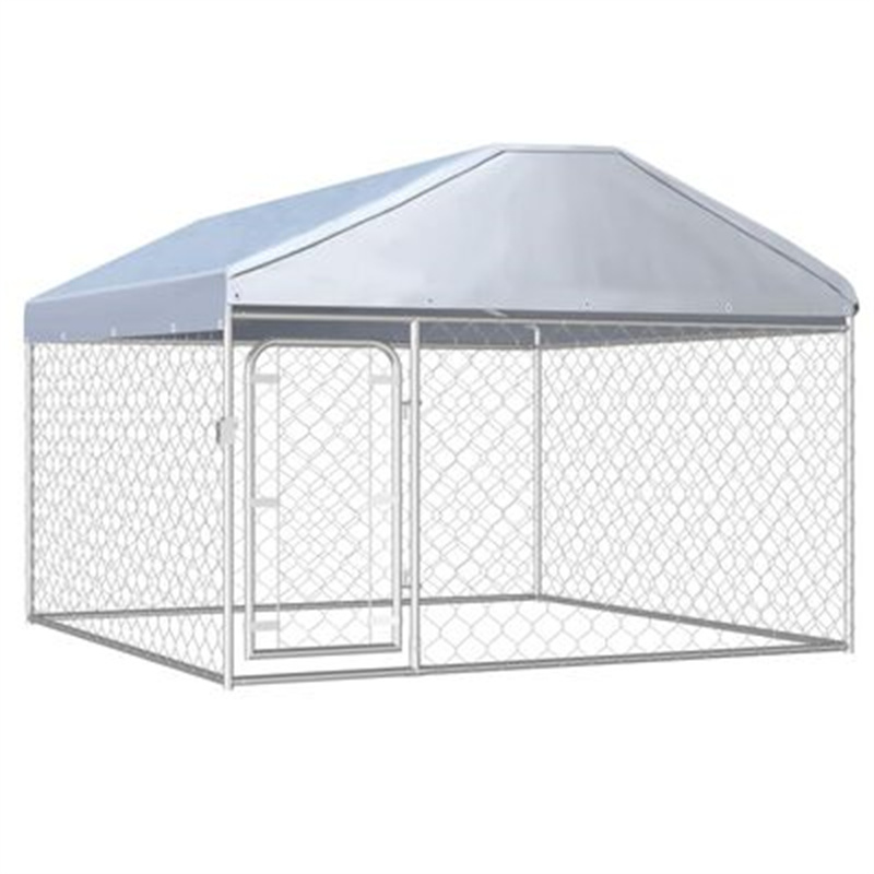 EU-Direct-vidaXL-Outdoor-Dog-Kennel-144493-Puppy-Heavy-Duty-Cage-Galvanized-Steel-Frame-Fence-Plaype-1941938-1