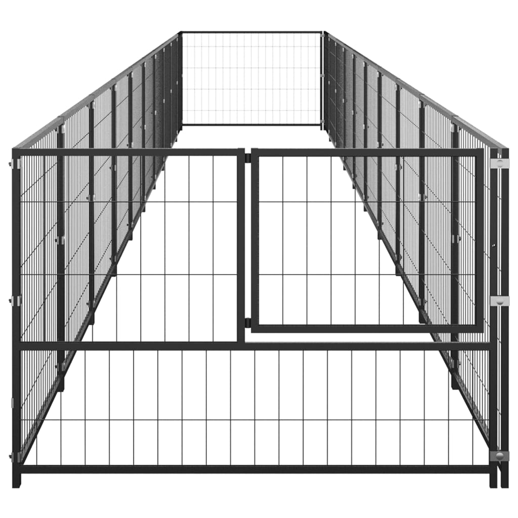 EU-Direct-vidaxl-3082100-Outdoor-Dog-Kennel-Black-10-msup2-House-Cage-Foldable-Puppy-Cats-Sleep-Meta-1948546-3