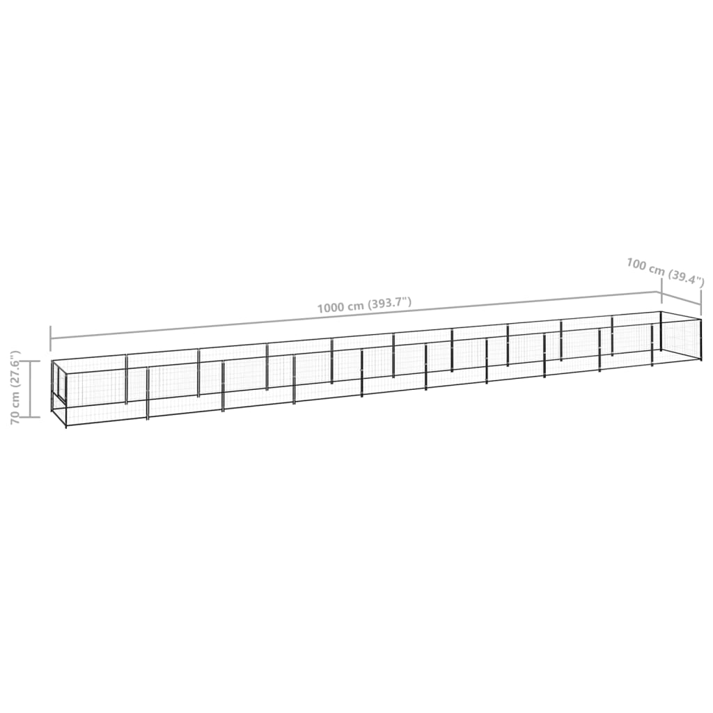 EU-Direct-vidaxl-3082100-Outdoor-Dog-Kennel-Black-10-msup2-House-Cage-Foldable-Puppy-Cats-Sleep-Meta-1948546-6