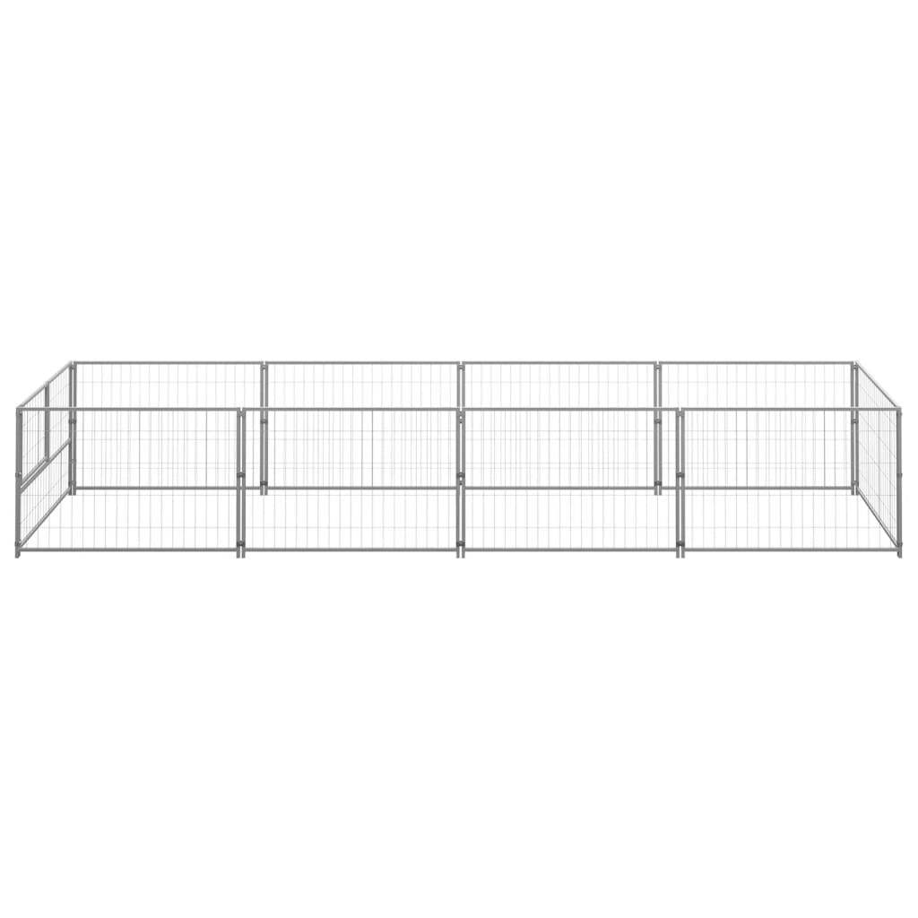 EU-Direct-vidaxl-3082102-Outdoor-Dog-Kennel-Silver-4-msup2-Steel-House-Cage-Foldable-Puppy-Cats-Slee-1948941-5