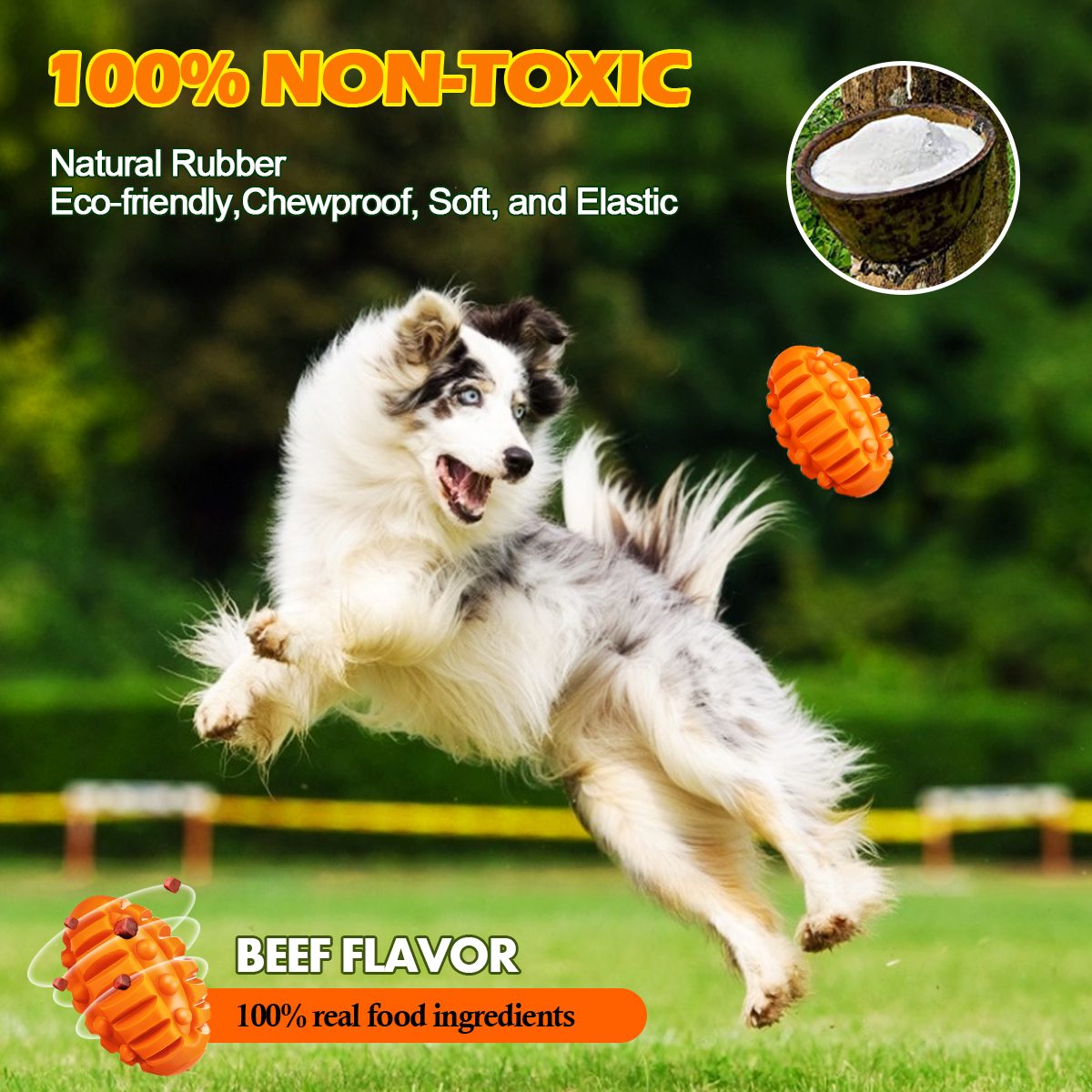 Focuspet-5quotx-3quot-Large-Interactive-Dog-Ball-Toys-Real-Beef-Flavor-Squeaky-Chew-Toy-for-Medium-L-1940481-3