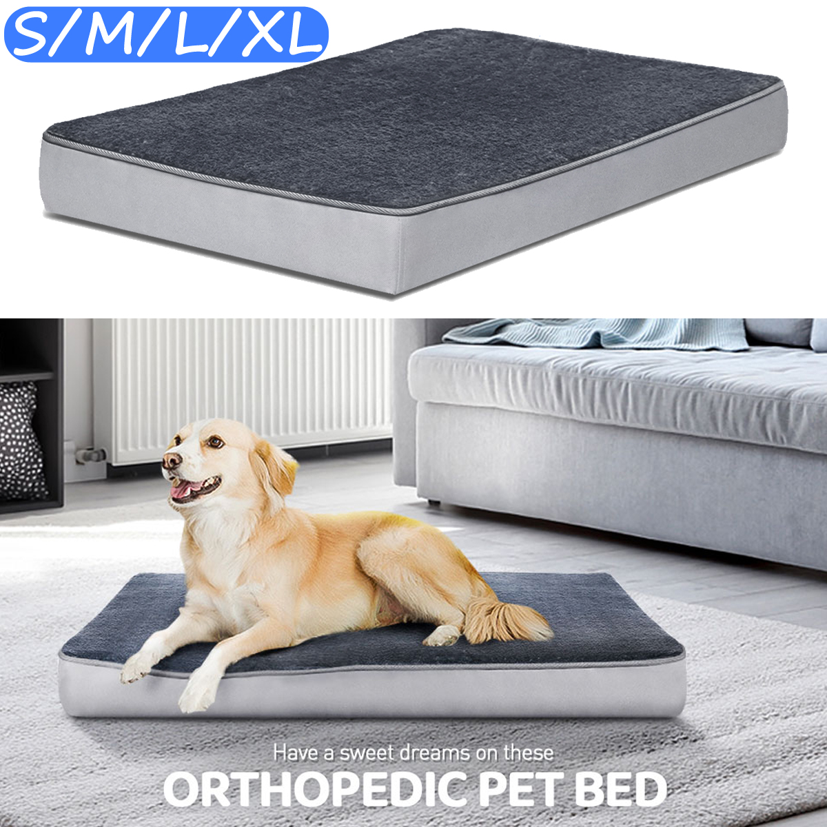 Focuspet-Orthopaedic-Dog-Pad-m-74--46--75cm-Detachable-Dog-Basket-Washable-Non-Slip-Dog-and-Cat-Bed--1940476-2