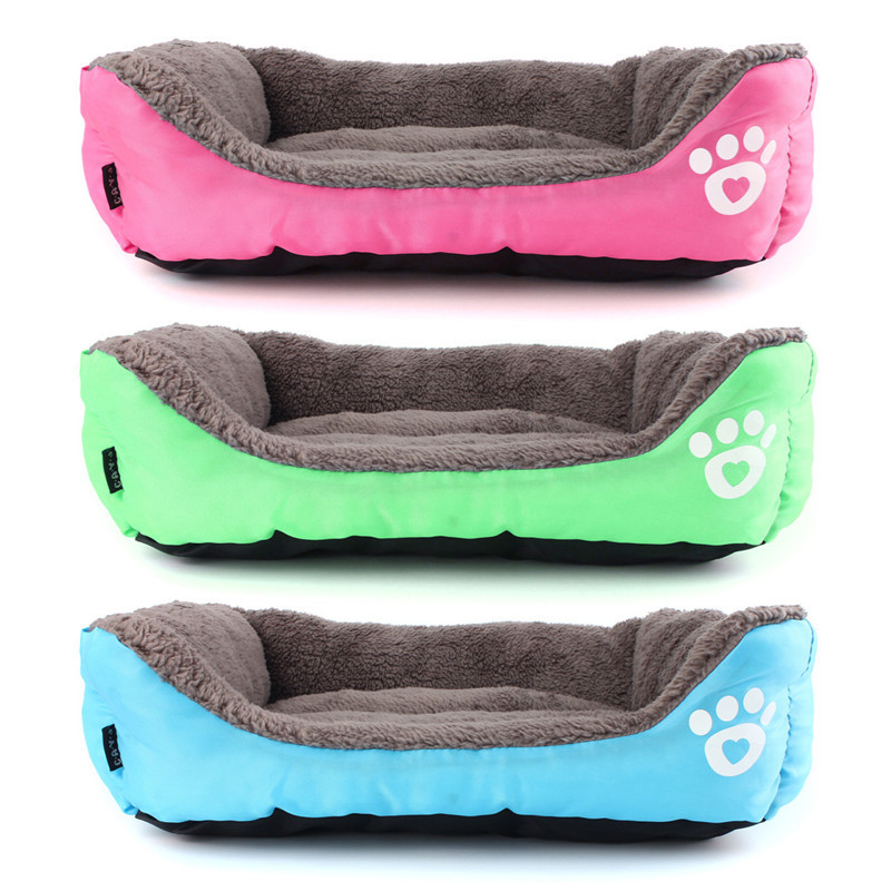 M-Size-Dog-Cat-Pet-Puppy-Kennels-Beds-Mat-Houses-Doghouse-Warm-Soft-Pad-Blanket-1012680-2