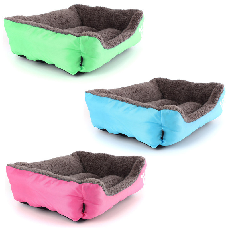 M-Size-Dog-Cat-Pet-Puppy-Kennels-Beds-Mat-Houses-Doghouse-Warm-Soft-Pad-Blanket-1012680-4
