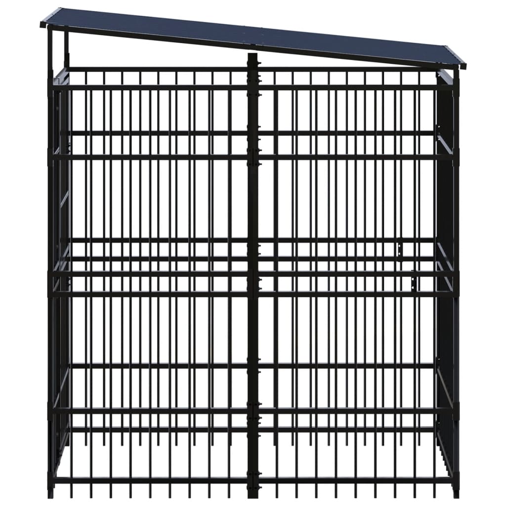 Outdoor-Dog-Kennel-with-Roof-Steel-198-ftsup2-1972387-4