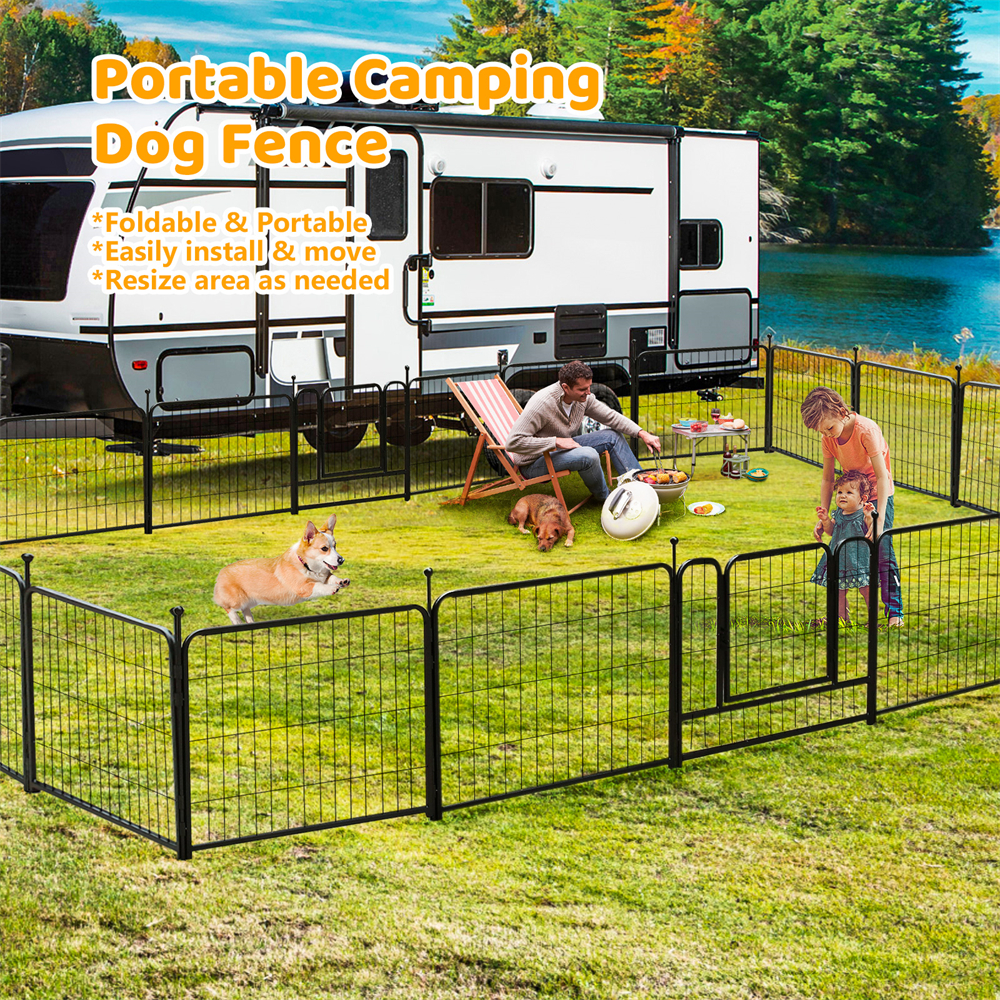 PawGiant-Dog-Pen-16-Panels-24-Inch-High-RV-Dog-Playpen-OutdoorIndoor-Dog-Fence-Exercise-Pet-Pen-for--1897461-4