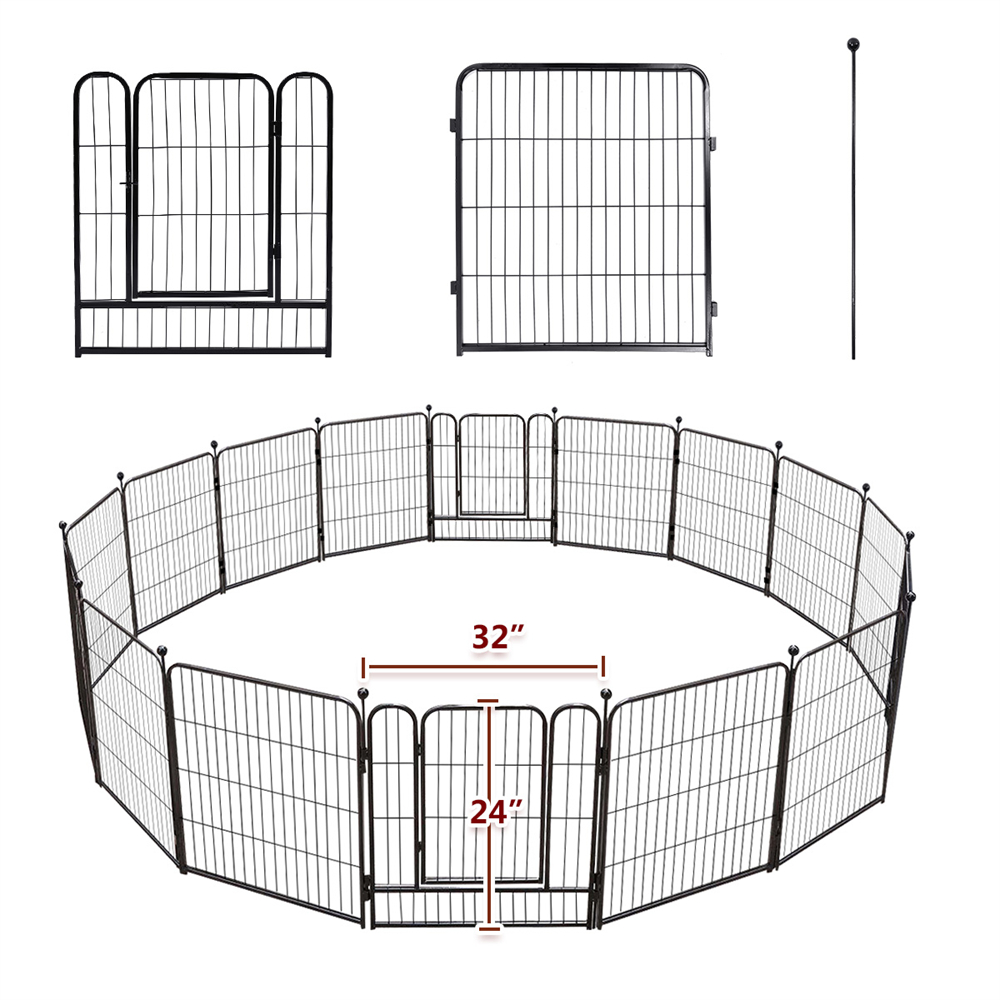 PawGiant-Dog-Pen-16-Panels-24-Inch-High-RV-Dog-Playpen-OutdoorIndoor-Dog-Fence-Exercise-Pet-Pen-for--1897461-7