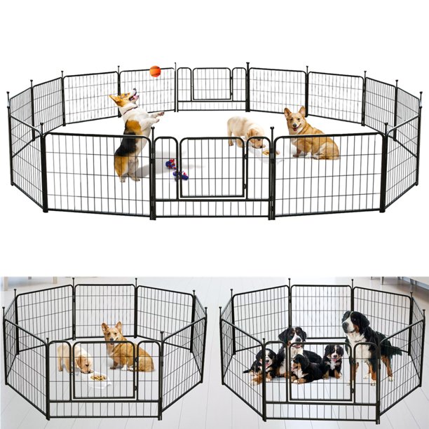 PawGiant-Dog-Pen-16-Panels-24-Inch-High-RV-Dog-Playpen-OutdoorIndoor-Dog-Fence-Exercise-Pet-Pen-for--1897461-9