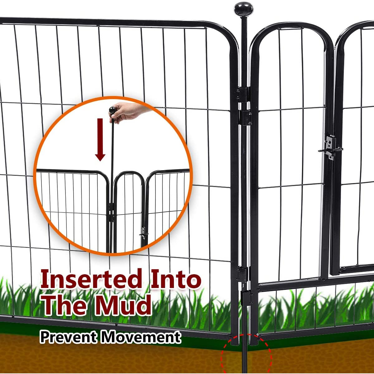 PawGiant-Dog-Pen-8-Panels-40quot-Height-RV-Dog-Fence-Outdoor-Playpens-Exercise-Pen-for-Dogs-Metal-Pr-1828107-6