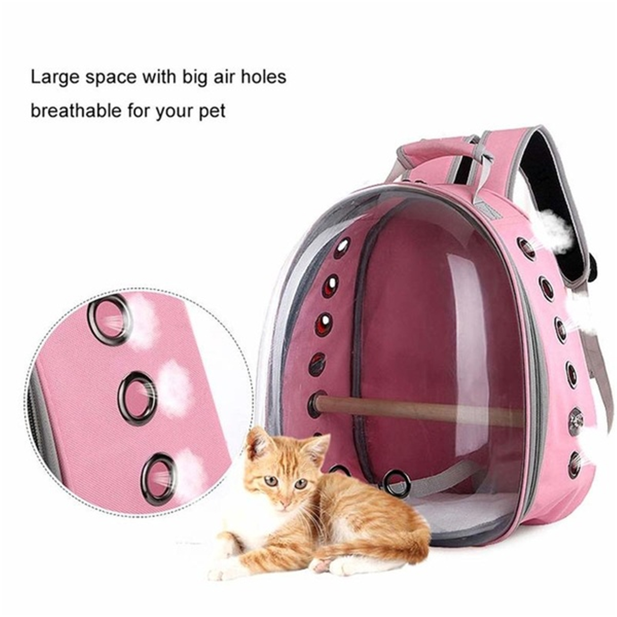 Pet-Cat-Parrot-Bird-Carrier-Travel-Breathable-Transparent-Space-Capsule-Backpack-1631367-5