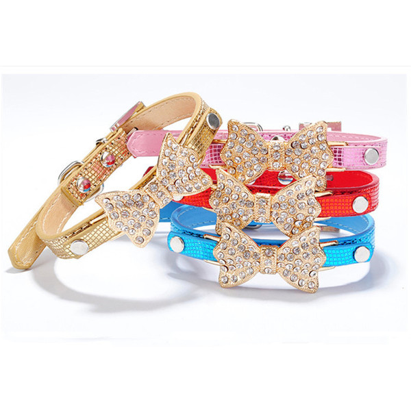 Pet-Dog-Puppy-PU-Bowknot-Shiny-Rhinestone-Collar-968242-8