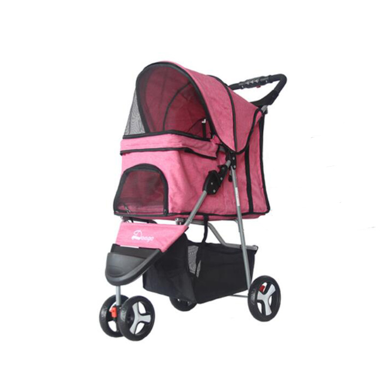 Pet-Supplies-Three-Wheeles-Folding-Pet-Cart-Cat-Dog-Outdoor-Travel-Stroller-Easy-To-Carry-Cart-1481144-6
