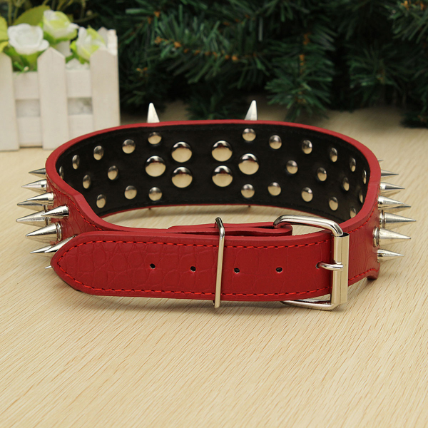 S-Spiked-Studded-Leather-Pet-Bulldog-Dog-Mastiff-Heavy-Collar-968836-13