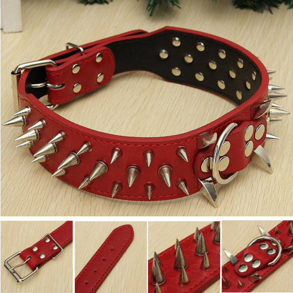 S-Spiked-Studded-Leather-Pet-Bulldog-Dog-Mastiff-Heavy-Collar-968836-14