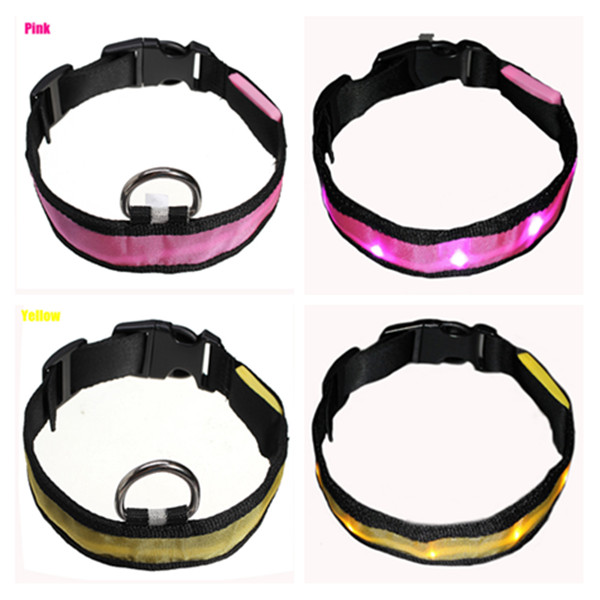Size-M-Nylon-Safety-Flashing-Glow-Light-LED-Pet-Dog-Collar-914019-20