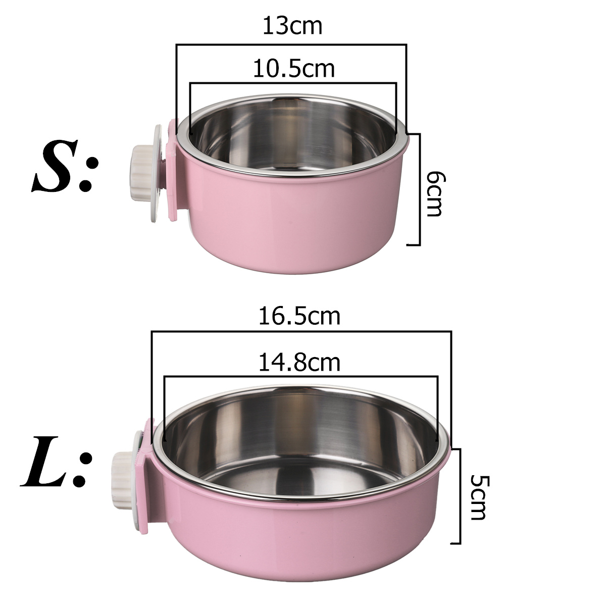 Stainless-Steel-Dog-Cat-Bird-Puppy-Pet-Hanging-Cage-Bowl-Feeding-Water-Food-1341073-3